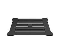Balterley Shower Tray Waste with Drain Cover, Square Shower Trap Cover, Waste Replacement for Bathroom Tray, Drain Covers for Bathroom Trays, Trap Covers Replacement - 114 x 114 x 86mm (Black)