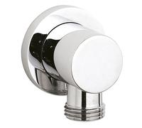 Balterley Shower Wall Outlet Elbow, Round Design Chrome Shower Outlet Elbow, Wall-Mounted Outlets, Wall Outlets Hose Connector for Bathroom Handheld Showers - 45 x 75 x 55mm (Chrome)