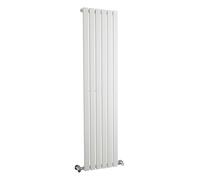 Balterley Single Panel Vertical Radiator, White Radiator, Vertical Flat Panel Radiators, Central Heating Radiators for Bathroom, Kitchen, Living Room - 354mm x 1500mm, 2041 BTU (Satin White)