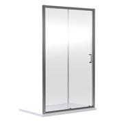 Balterley Single Sliding Shower Door, 1500x1900mm in Silver Balterley Silver