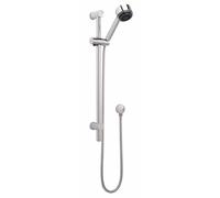 Slide Rail Shower Kit Multi Function Head Adjustable Brackets Chrome Balterley Silver One Size