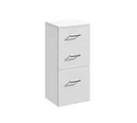 Balterley Slimline 3 Drawer Unit - 350mm - Gloss White