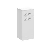 Balterley Slimline Floor Standing Laundry Basket - 350mm - Gloss White