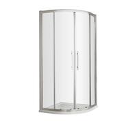 Balterley Sonic 1000mm Quadrant Shower Enclosure, 8mm Glass & Easyfit - Chrome in Silver Balterley Silver
