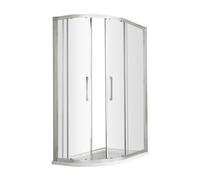 Balterley Kinvaston 1000X800mm Offset Quadrant Shower Enclosure With 8mm Glass, Bar Handle & Easyfit System - Chrome