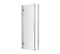 8mm Toughened Safety Glass Hinged Shower Door, Chrome, 800mm