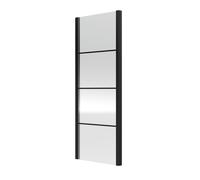 Sonic 8mm Toughened Safety Glass Shower Side Panel Black 900mm Balterley Black One Size