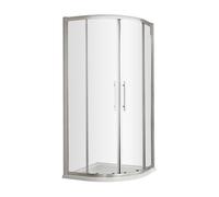8mm Toughened Safety Glass Shower Quadrant Chrome 900mm Balterley Silver One Size