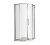 8mm Toughened Safety Glass Shower Quadrant Chrome 900mm Balterley Silver One Size