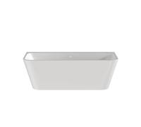 Balterley Square Back-to-Wall Freestanding Bath, 1700 x 700mm in White Balterley White