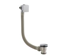 Balterley Square Bath Filler with Overflow, 70mm x 600mm - Chrome in Silver Balterley Silver