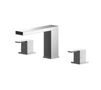 Balterley Square Deck 3 Mounted Tap Hole Bath Filler Tap Chrome in Silver Balterley Silver