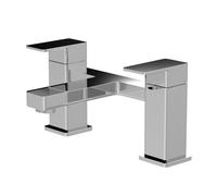 Square Deck Mounted Bath Filler Tap - Chrome - Balterley