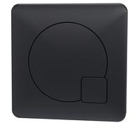 Balterley Dual Toilet Flush Button, Modern Square Dual Push Button Toilet Flush System Replacement for Cistern, Push Buttons Replacement for Bathroom Cistern Toilets - 99 x 70mm (Matt Black)