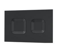 Balterley Square Dual Flush Push Button Black
