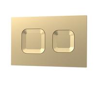 Balterley Square Dual Flush Push Button Brass