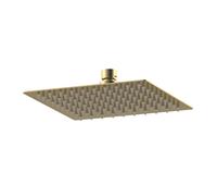 Square Fixed Head, 200mm - Brushed Brass