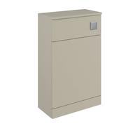 Balterley Tean Square Floor Standing Wc Back To Wall Toilet Unit, 500mm, Pebble Grey