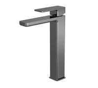 Balterley Square High-Rise Mono Basin Mixer Tap - Brushed Pewter