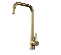 Balterley Square Kitchen Sink Mixer Tap, Top Fix Installation, Brushed Brass in Metallics Balterley Metallics