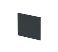 700mm Square MDF Reversible Shower Bath - Soft Black