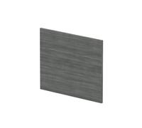 700mm Square MFC Reversible Shower Bath - Woodgrain Anthracite