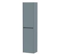 Balterley Square Wall Hung 2 Door Tall Bathroom Unit, 350mm - Matt Coastal Grey Balterley Grey