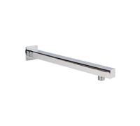 Square Wall Mount Shower Arm - 360mm - Chrome