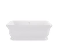 Balterley Stallington Freestanding Luxury Straight Square Double Ended Bath, 1804 x 850mm - Gloss White
