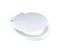 Balterley Standard Round Toilet Seat & Cover Stainless 130-160mm Hinge - White Balterley White