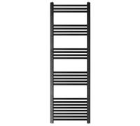Balterley Straight Heated Towel Rail Radiator, 1080W, 600 x 1600mm, Matt Black Balterley Black