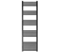 Balterley Straight Heated Heated Towel Rail Radiator, 1231W, 600 x 1800mm, Matt Black