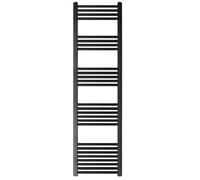 Balterley Straight Heated Towel Rail Radiator, 383W, 400 x 1800mm, Matt Black Balterley Black