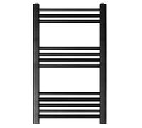 Straight Heated Heated Towel Rail Radiator, 455W, 500 x 800mm, Matt Black