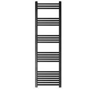 Balterley Straight Heated Towel Rail Radiator, 631W, 400 x 1400mm, Matt Black Balterley Black
