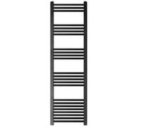 Balterley Straight Heated Towel Rail Radiator, 732W, 400 x 1600mm, Matt Black Balterley Black
