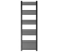 Balterley Straight Heated Towel Rail Radiator, 1080W, 600 x 1600mm, Matt Black Balterley Black