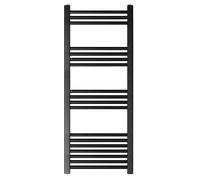 Balterley Straight Heated Heated Towel Rail Radiator, 376W, 500 X 1200mm, Anthracite