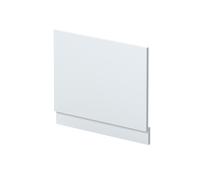 700mm Straight Reversible Bath End Panel & Plinth - Satin White