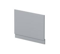 Balterley Bath End Panel 750mm, MDF End Bath Panels with Plinth, Satin Finish Straight Bathroom Panels for Bathtub, Water Resistant Panel Covering for Bathroom Baths and Soaking Tubs (Grey)