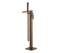 Balterley Swinscoe Square Freestanding Bath Shower Mixer Tap With Kit - Brushed Bronze
