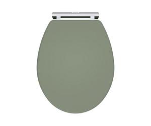 Balterley Swynnerton Traditional Bathroom Soft Close Wooden Toilet Seat, Satin Green