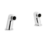 Tap Accessories Round Minimalist Inlet Legs, Pair - Chrome