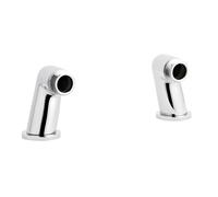 Tap Accessories Round Minimalist Inlet Legs, Pair - Chrome