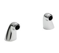 Balterley Bath Tap Legs, Round Bath Mixer Tap Legs Adapter, Deck Mounted Connector for Bathtub Mixer Taps, Inlet Leg Adapter Pillars Extension For Taps - 45 x 55 x 85mm (Chrome)