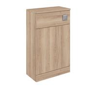 Balterley Tean Square Floor Standing Wc Back To Wall Toilet Unit, 500mm, Light Oak
