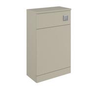 Balterley Tean Square Floor Standing Wc Back To Wall Toilet Unit, 500mm, Pebble Grey