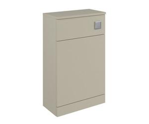 Balterley Tean Square Floor Standing Wc Back To Wall Toilet Unit, 500mm, Pebble Grey