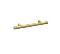 Balterley Textured Knurled Bar Furniture Handle 12 x 96 mm - Brushed Brass in Metallics Balterley Metallics