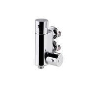 Balterley Thermostatic Shower Mixer Bar Valve, Vertical Shower Bar Mixer for Bathroom, Wall Mount Bathroom Thermostatic Mixing Valve for Showers, Anti Scald - 90 x 185 x 45mm (Chrome)